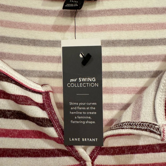 Lane Bryant size 14/16 stripped top NWT - Picture 5 of 6